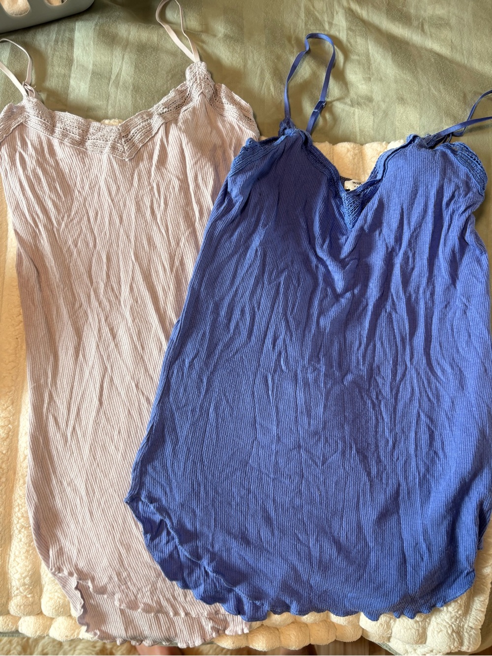 Wilfred Lilac and Periwinkle Ribbed Cami Tops